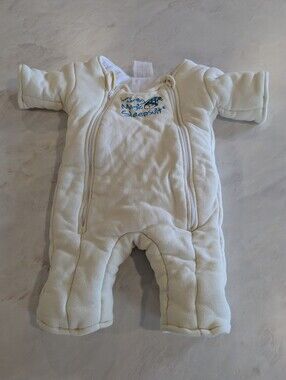 Baby Merlin's Magic Sleepsuit Small, 3-6 Months, 12-18 Lbs, Pale Yellow Sleep